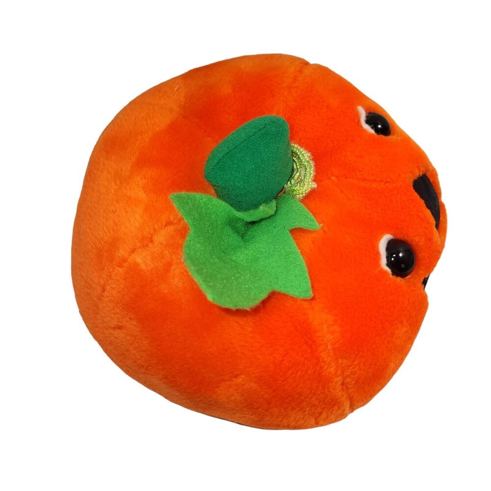 Vintage America Wego Plush Pumpkin Stuffed Halloween Jack-O-Lantern 7" - Picture 6 of 11